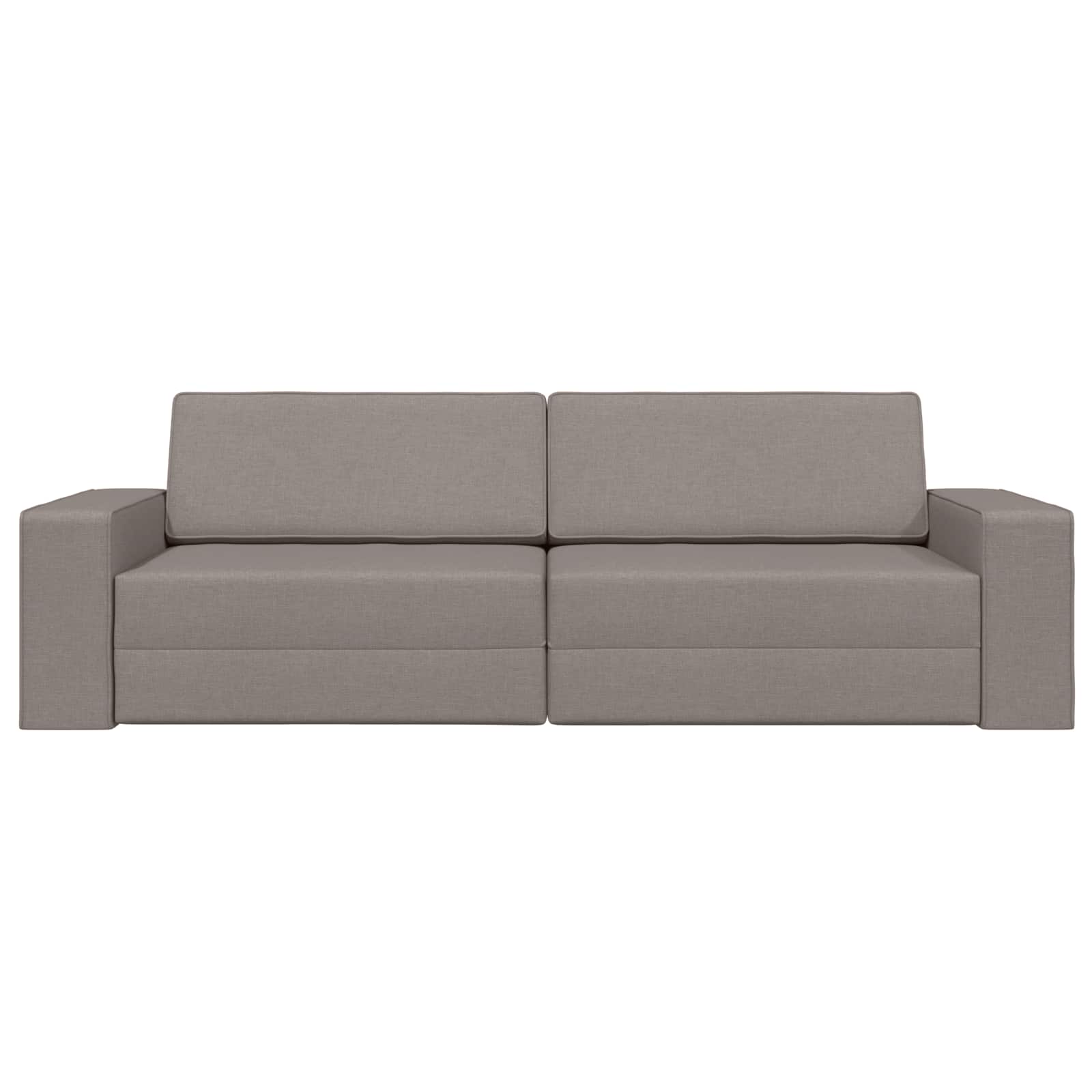Schlafsofa Taupe 245 x 78 x 77 cm Stoff