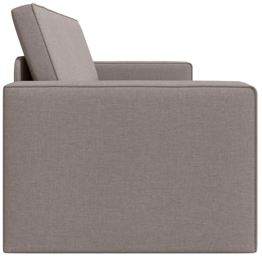 Schlafsofa Taupe 245 x 78 x 77 cm Stoff