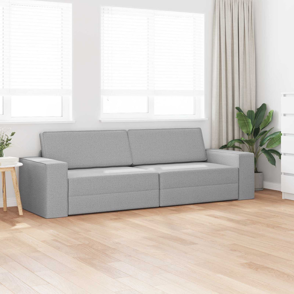 Schlafsofa Wolkengrau 245 x 78 x 77 cm Stoff