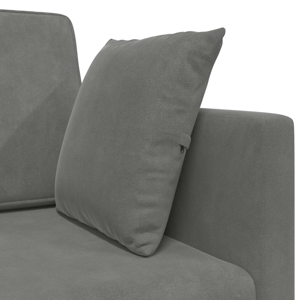 Boden-Sofa-Bett Dunkelgrau 213 x 70 x 77 cm Samt