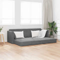 Boden-Sofa-Bett Dunkelgrau 213 x 70 x 77 cm Samt