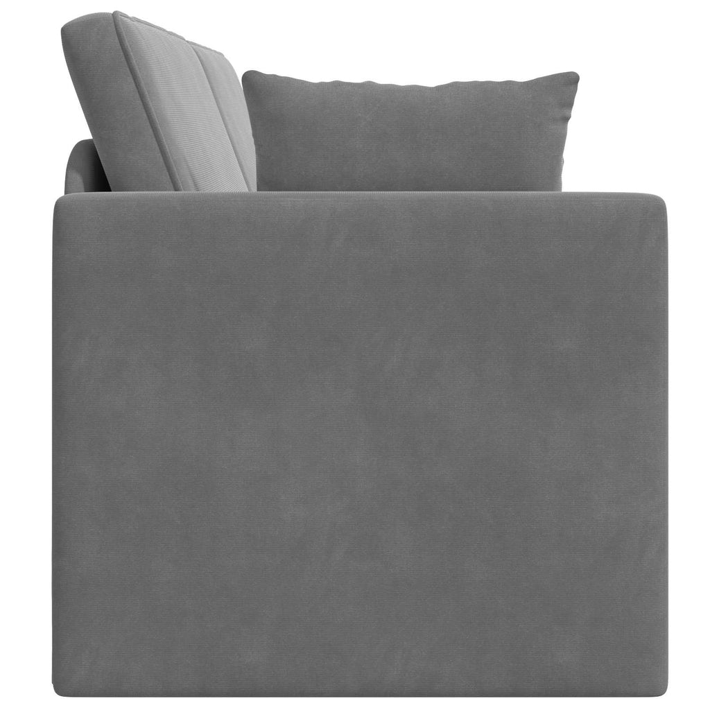 Boden-Sofa-Bett Dunkelgrau 213 x 70 x 77 cm Samt