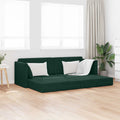 Boden-Sofa-Bett Dunkelgrün 213 x 70 x 77 cm Samt