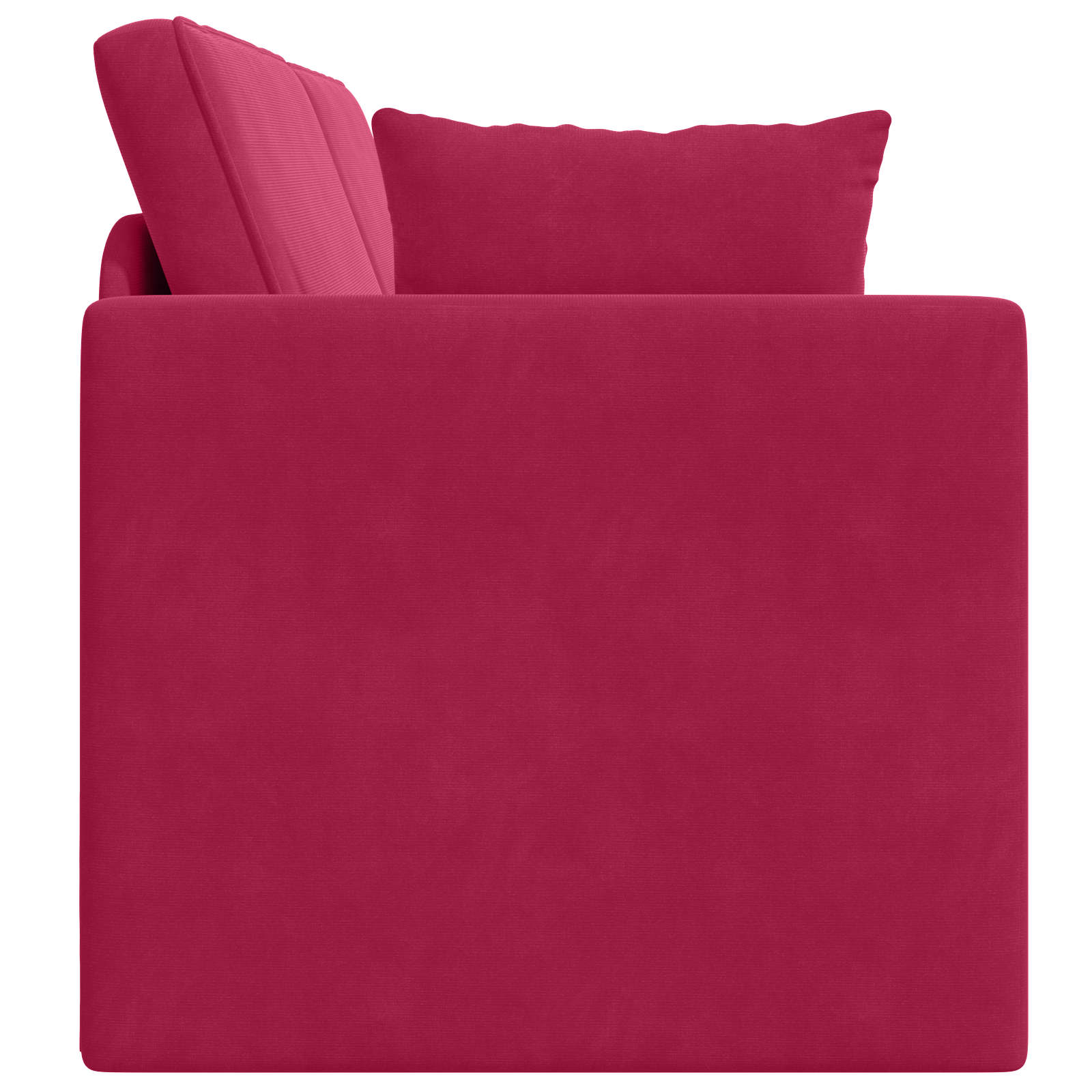 Boden-Sofa-Bett Weinrot 213 x 70 x 77 cm Samt