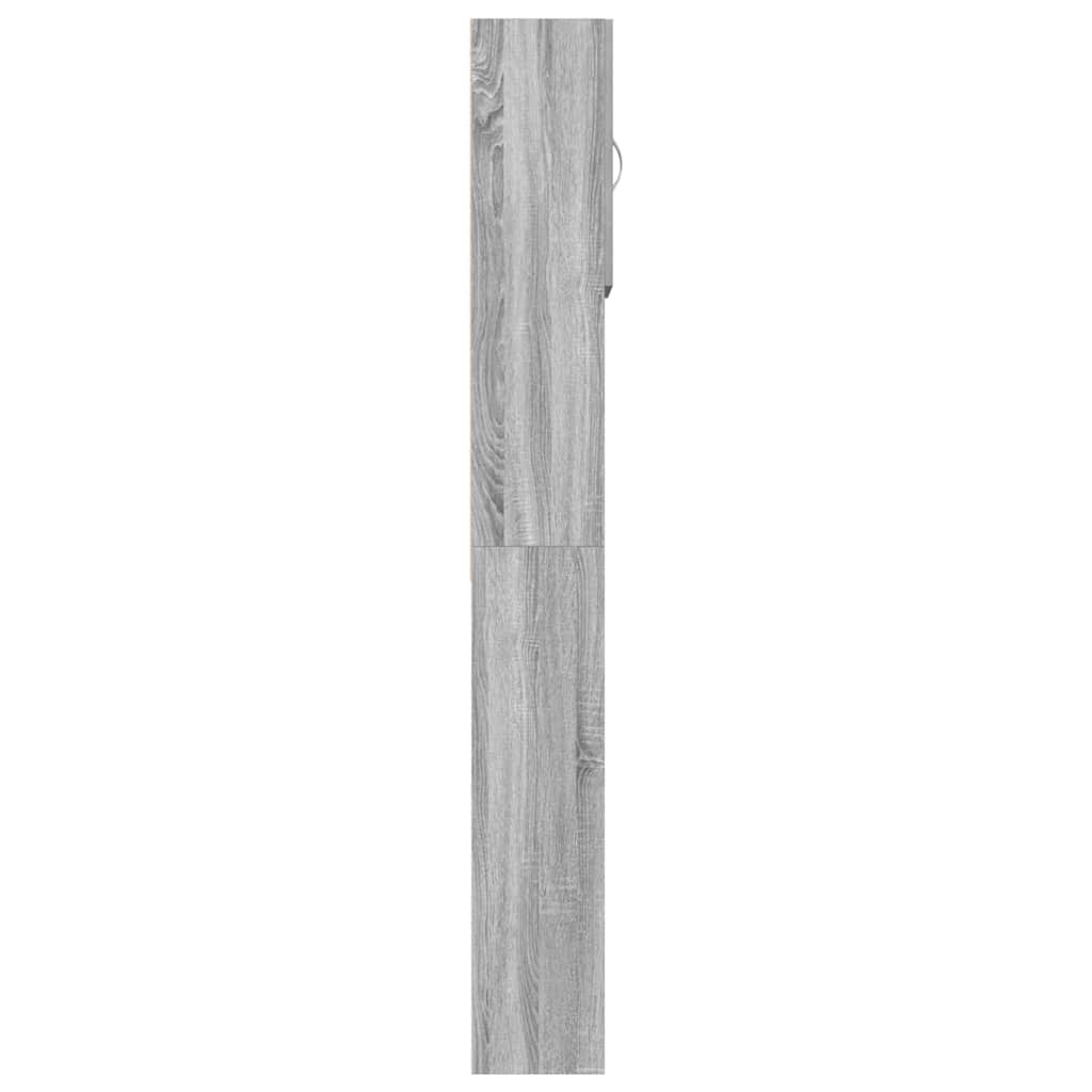 Waschmaschinenschrank Grau Sonoma 64x24x190 cm Holzwerkstoff