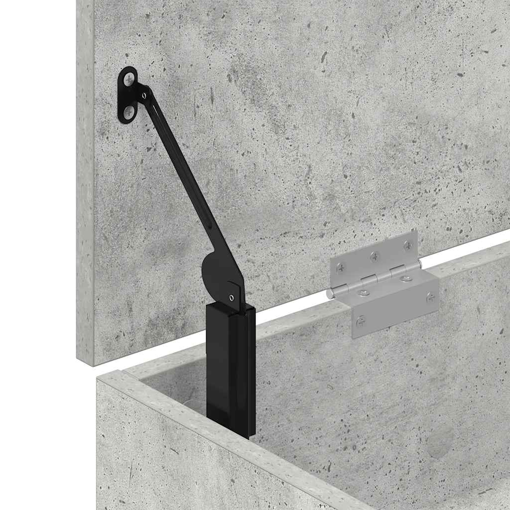 Schuhbank Betongrau 102x30,5x45 cm Holzwerkstoff