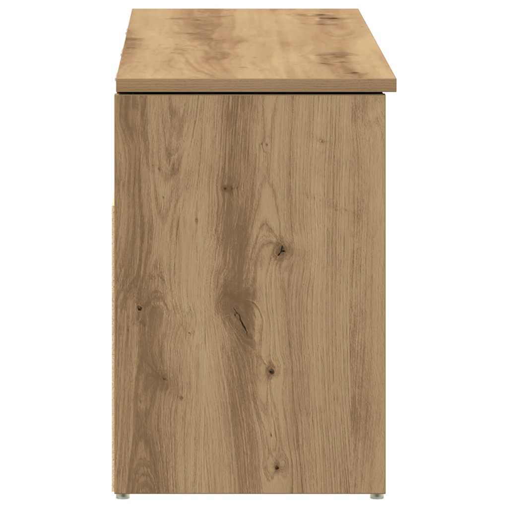 Schuhbank Artisan-Eiche 102x30,5x45 cm Holzwerkstoff