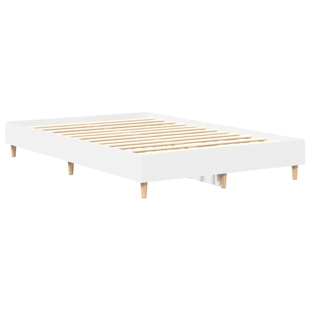 Bettgestell ohne Matratze Weiß 120x200 cm Holzwerkstoff