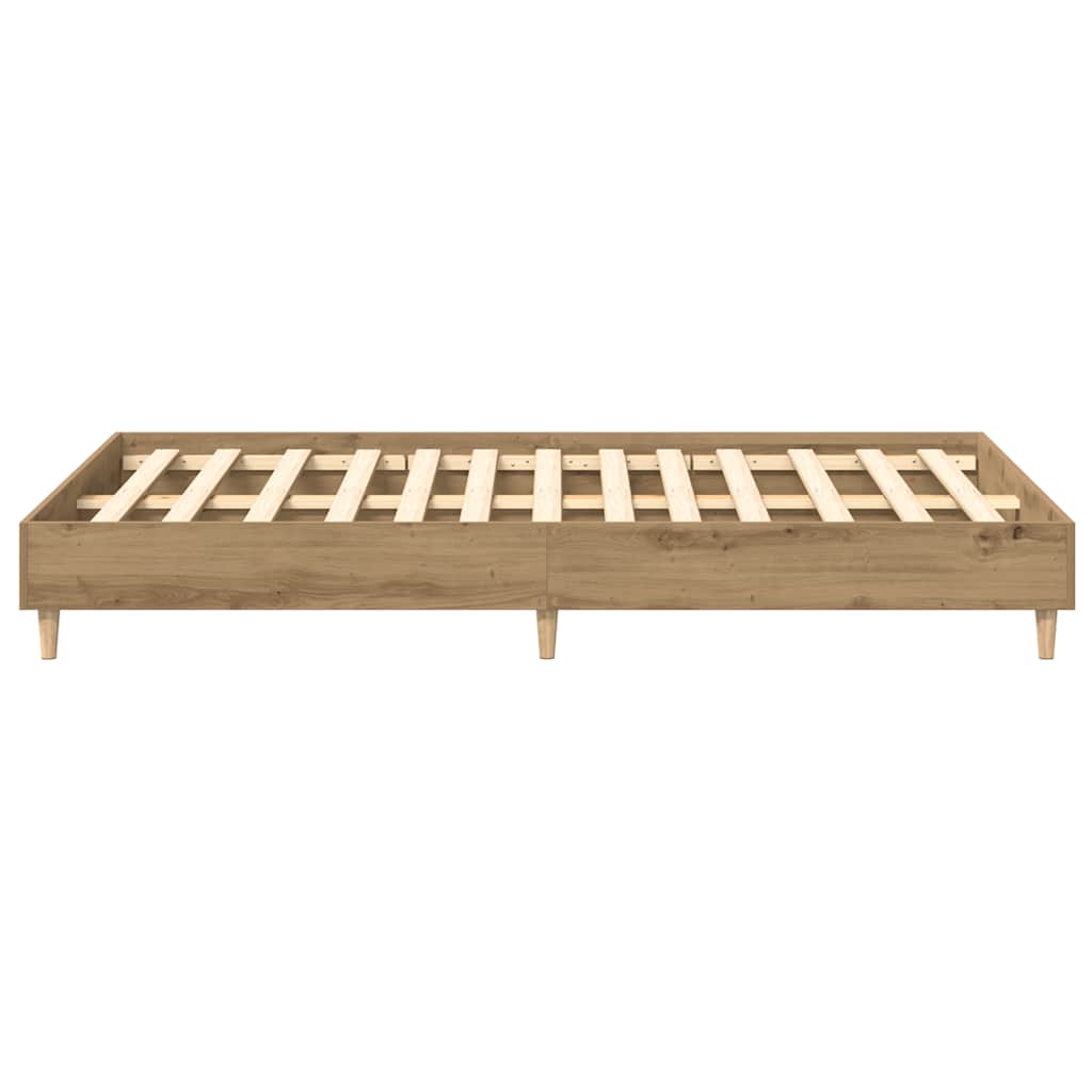Bettgestell ohne Matratze Artisan-Eiche 120x190cm Holzwerkstoff