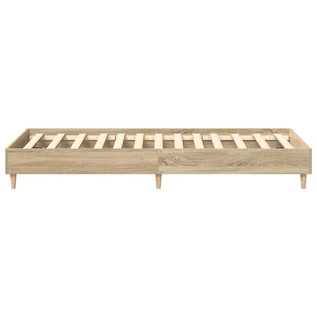 Bettgestell ohne Matratze Sonoma-Eiche 90x190 cm Holzwerkstoff