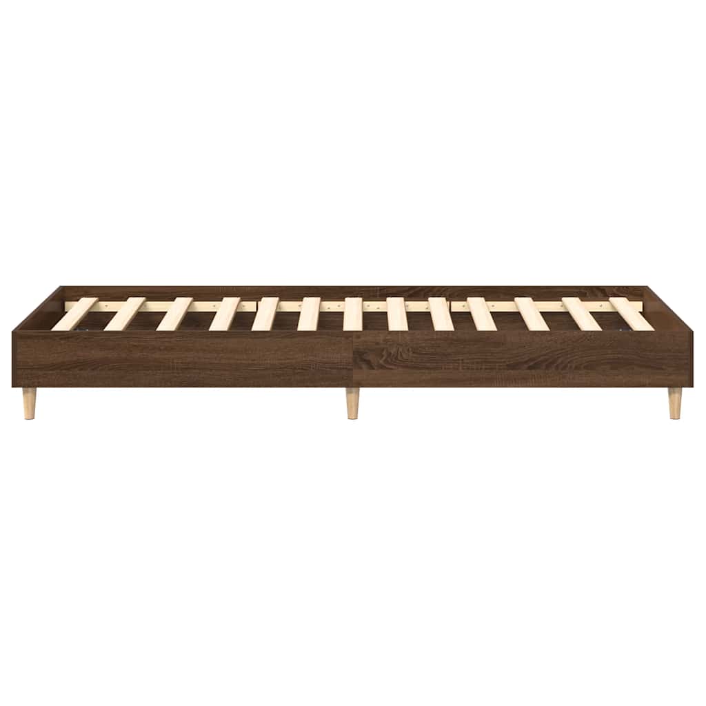 Bettgestell ohne Matratze Braun Eichen-Optik 90x190 cm