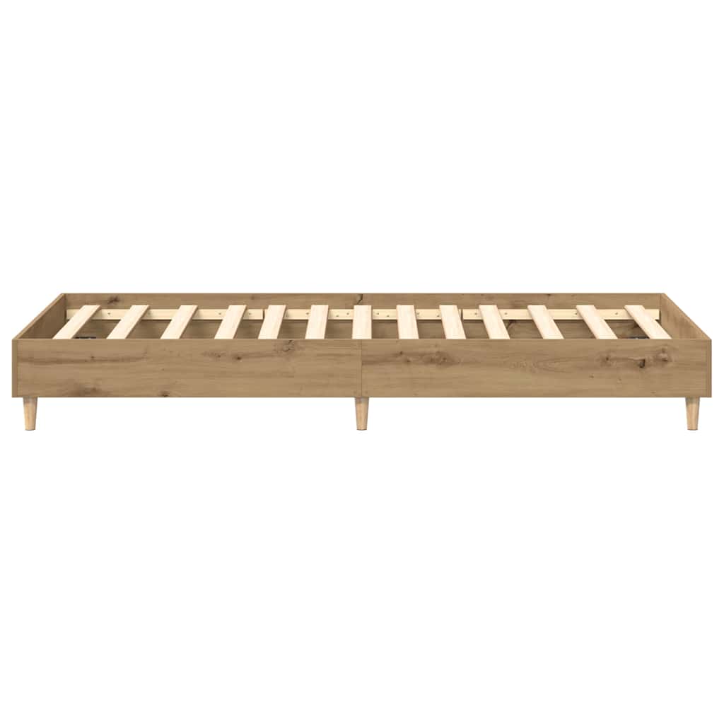 Bettgestell ohne Matratze Artisan-Eiche 90x190cm Holzwerkstoff
