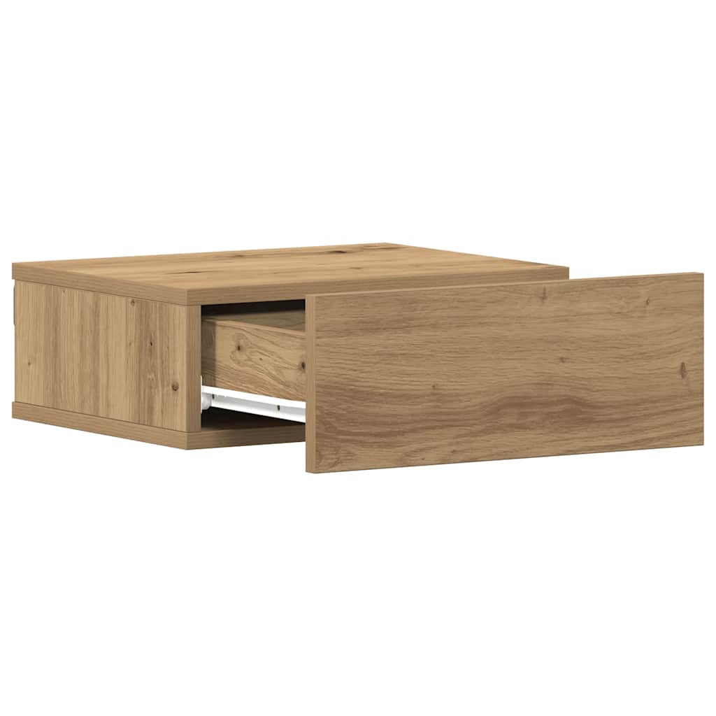 Nachttisch Hängend Artisan-Eiche 40x32x15 cm Holzwerkstoff