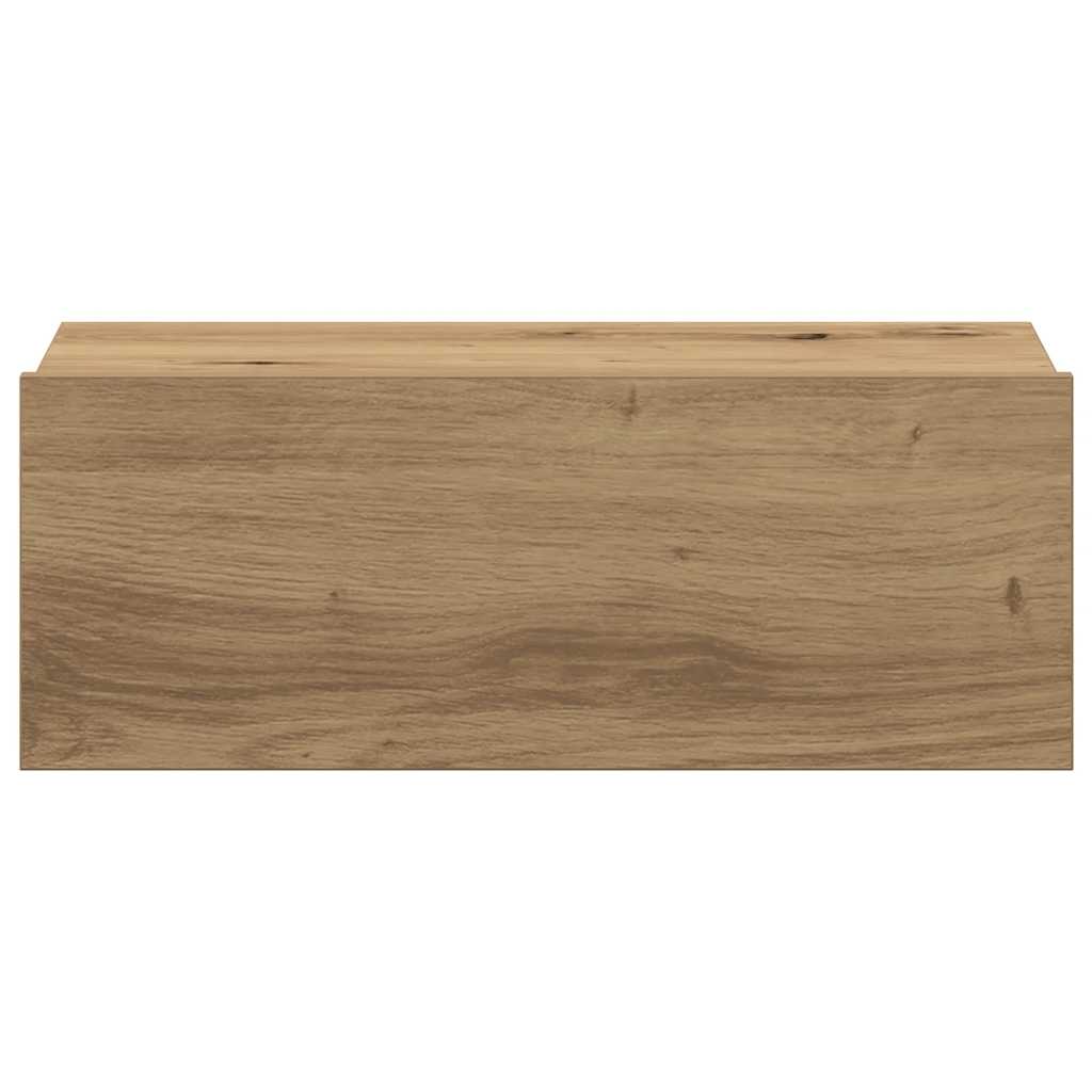 Nachttisch Hängend Artisan-Eiche 40x32x15 cm Holzwerkstoff