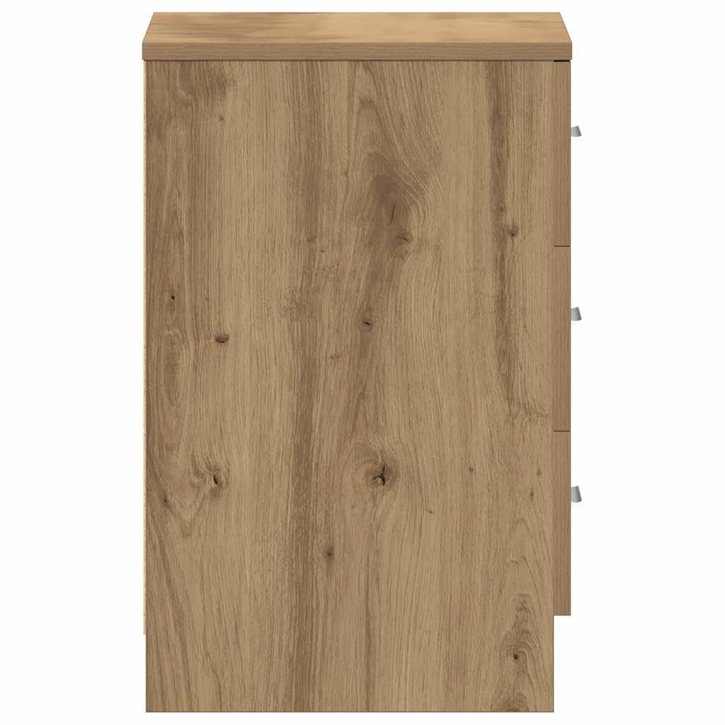 Nachttische 2 Stk. Artisan-Eiche 38x35x55 cm Holzwerkstoff