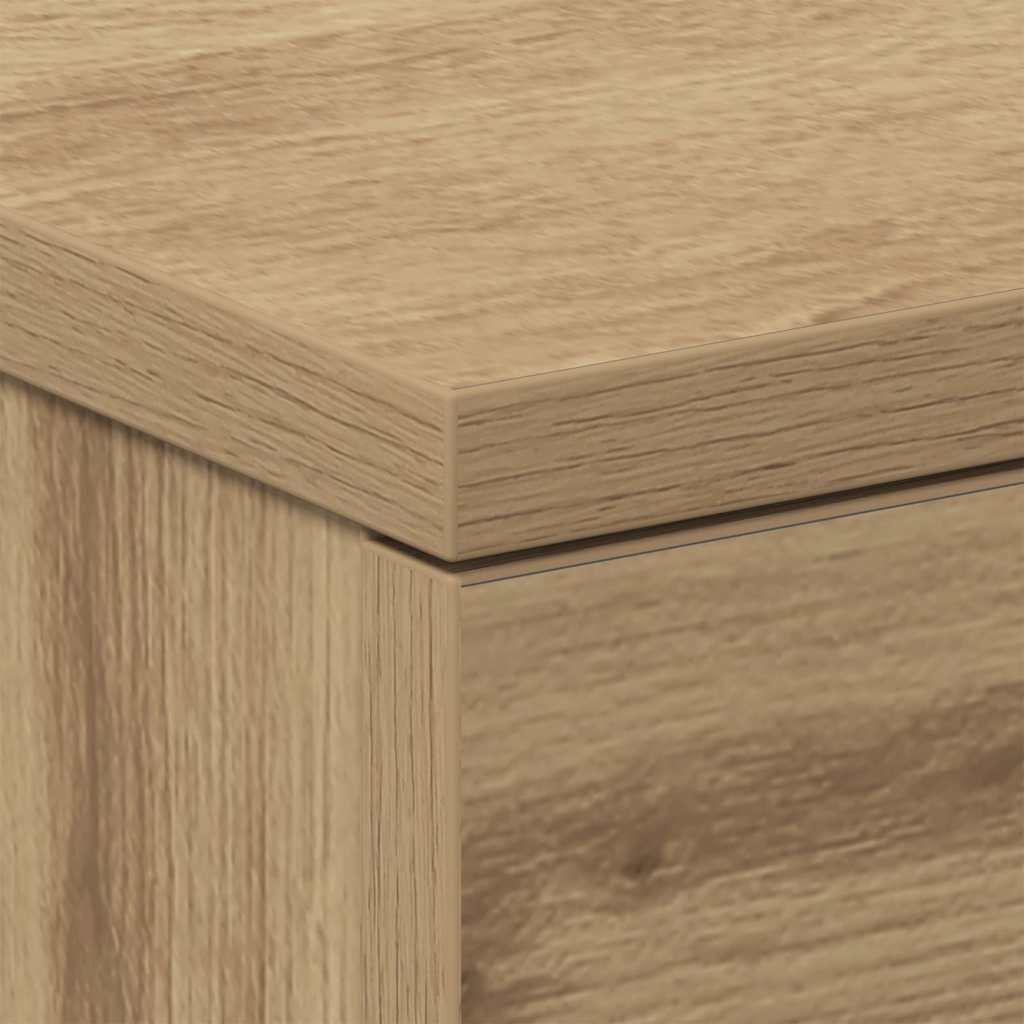 Nachttische 2 Stk. Artisan-Eiche 38x35x55 cm Holzwerkstoff