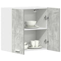 Küchenwandschrank Betongrau 60x31x60 cm Holzwerkstoff