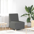 Modulares Sofa ohne Armlehnen Dunkelgrau 55 cm Stoff