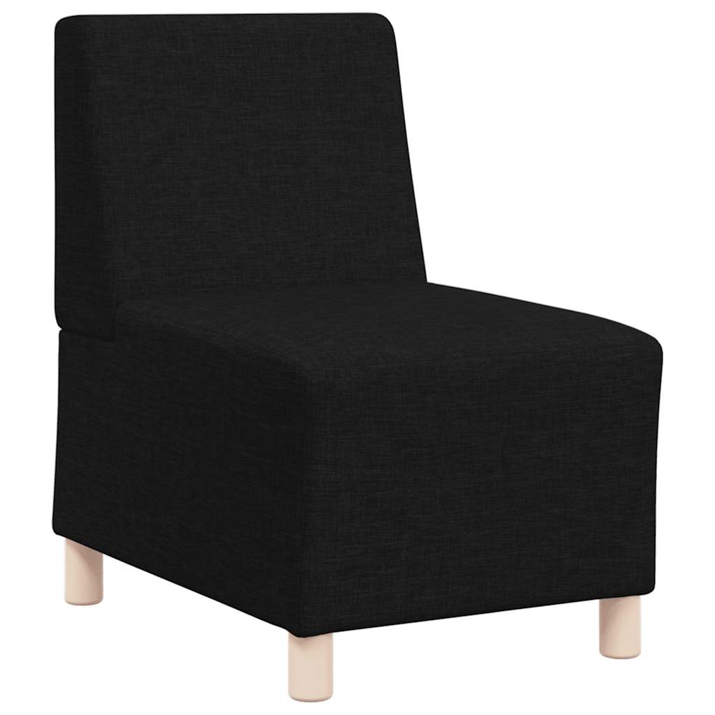 Modulares Sofa ohne Armlehnen Schwarz 55 cm Stoff