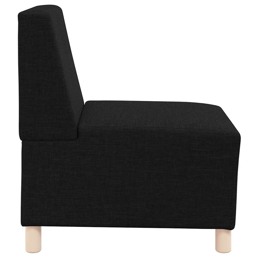 Modulares Sofa ohne Armlehnen Schwarz 55 cm Stoff