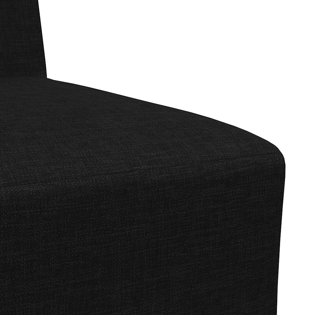 Modulares Sofa ohne Armlehnen Schwarz 55 cm Stoff