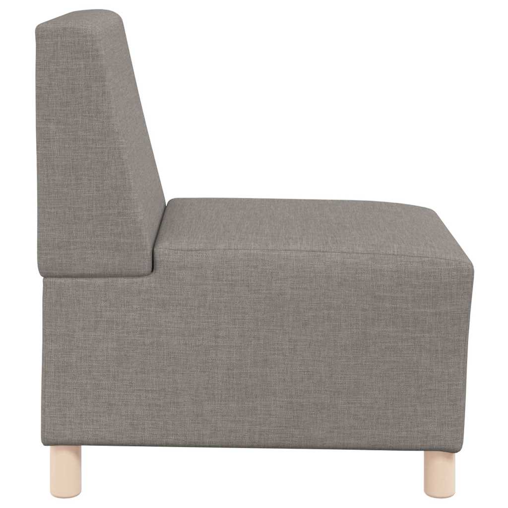 Modulares Sofa ohne Armlehnen Beige 55 cm Stoff