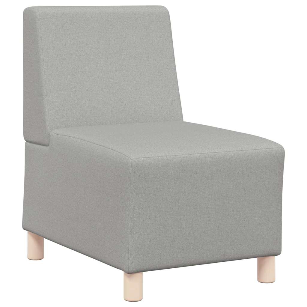 Modulares Sofa ohne Armlehnen Himmelgrau 55 cm Stoff