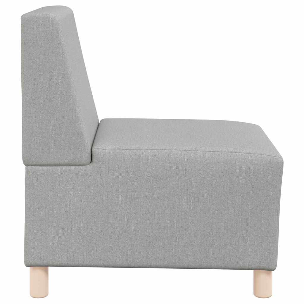 Modulares Sofa ohne Armlehnen Himmelgrau 55 cm Stoff