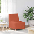 Modulares Armfreies Sofa Orange 55 x 74 x 82 cm Cordstoff