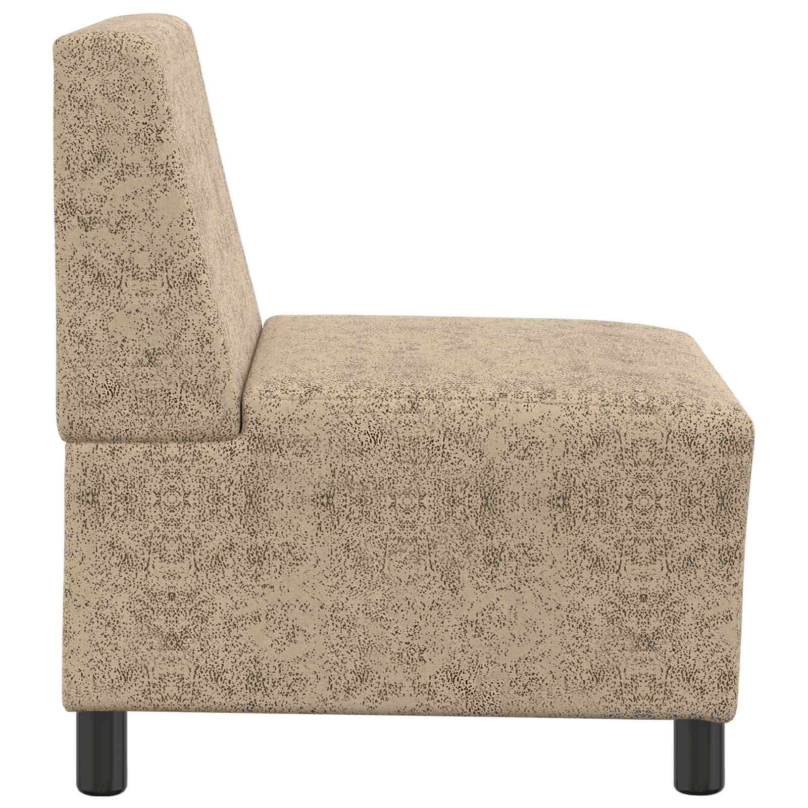 Modulares Armfreies Sofa Hellgrau 55 x 74 x 82 cm