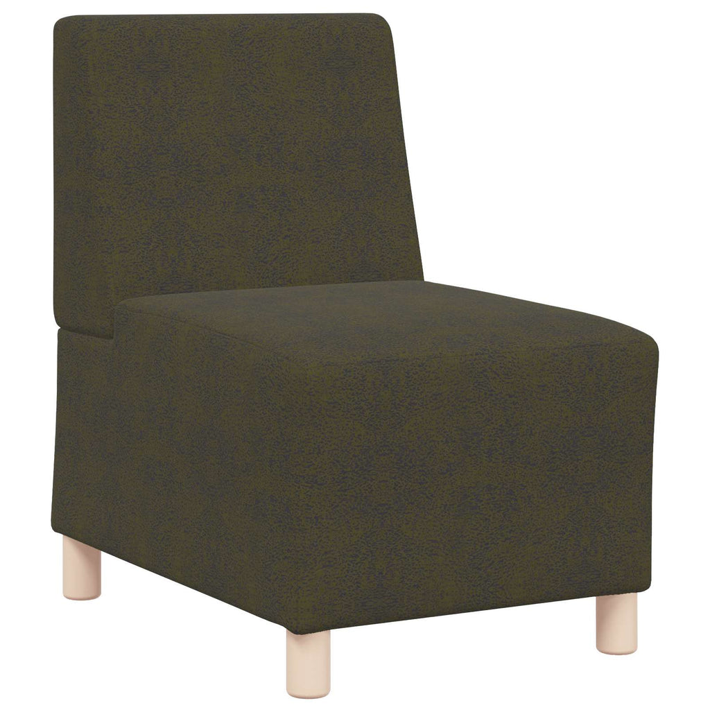 Modulares Armfreies Sofa Olivegrün 55 x 74 x 82 cm