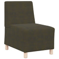 Modulares Armfreies Sofa Olivegrün 55 x 74 x 82 cm
