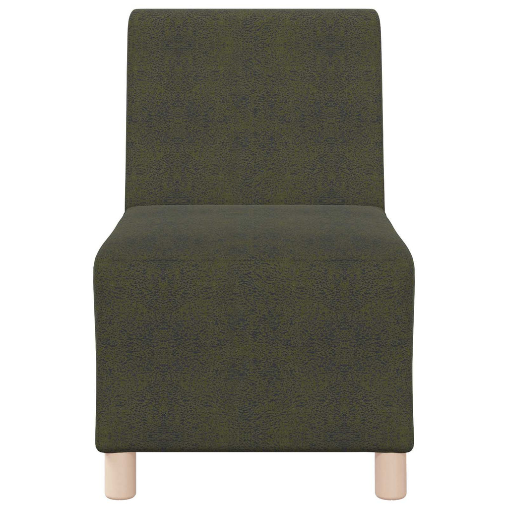 Modulares Armfreies Sofa Olivegrün 55 x 74 x 82 cm