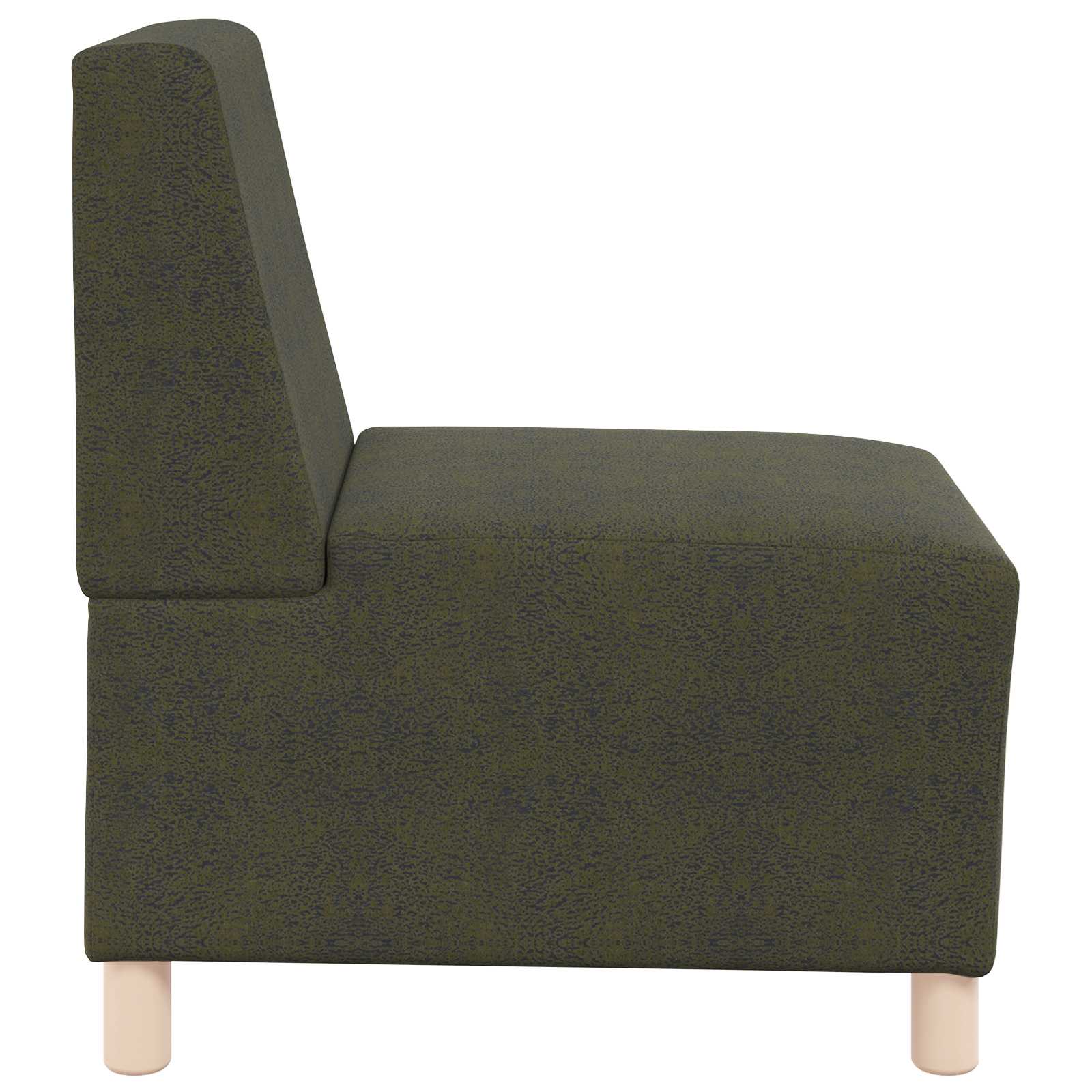 Modulares Armfreies Sofa Olivegrün 55 x 74 x 82 cm