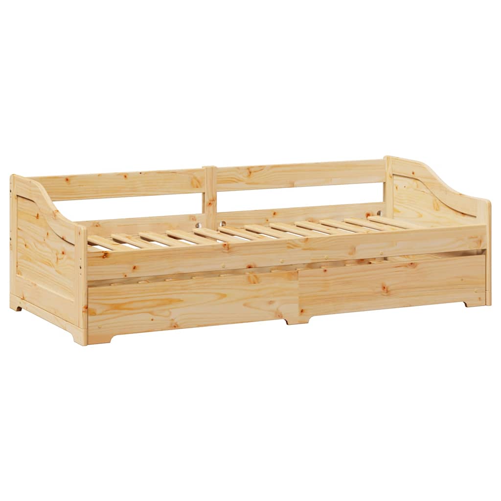 Tagesbett Ausziehbar ohne Matratze IRUN 90x200cm