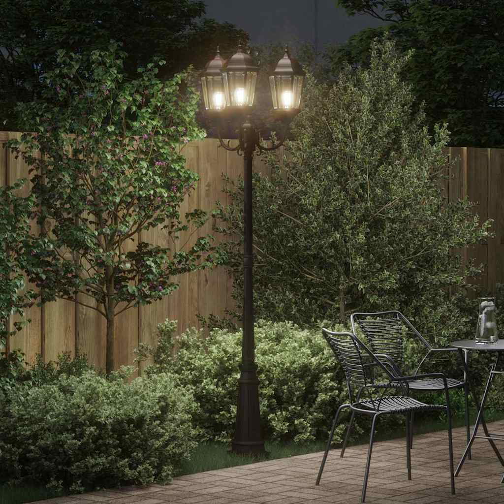 Garten-Licht Bronze 61 x 53 x 235 cm Aluminium und Glas