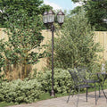 Garten-Licht Bronze 57 x 49 x 241 cm Aluminium und Glas