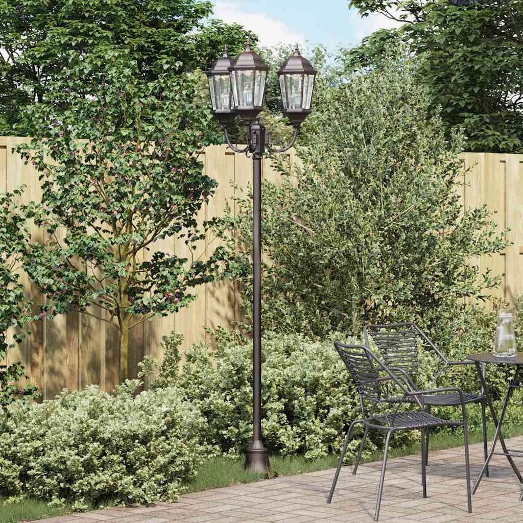 Garten-Licht Bronze 57 x 49 x 241 cm Aluminium und Glas