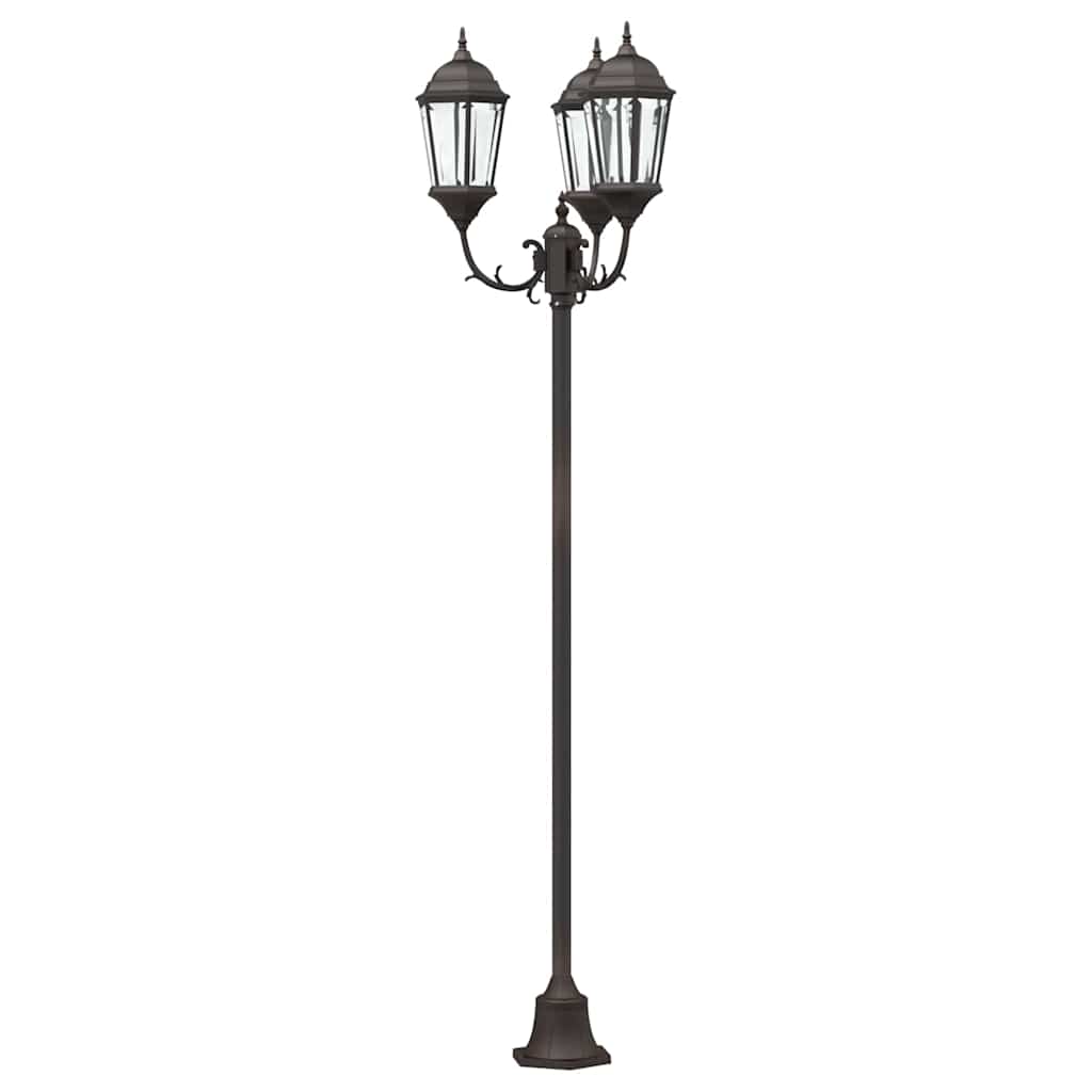 Garten-Licht Bronze 57 x 49 x 241 cm Aluminium und Glas