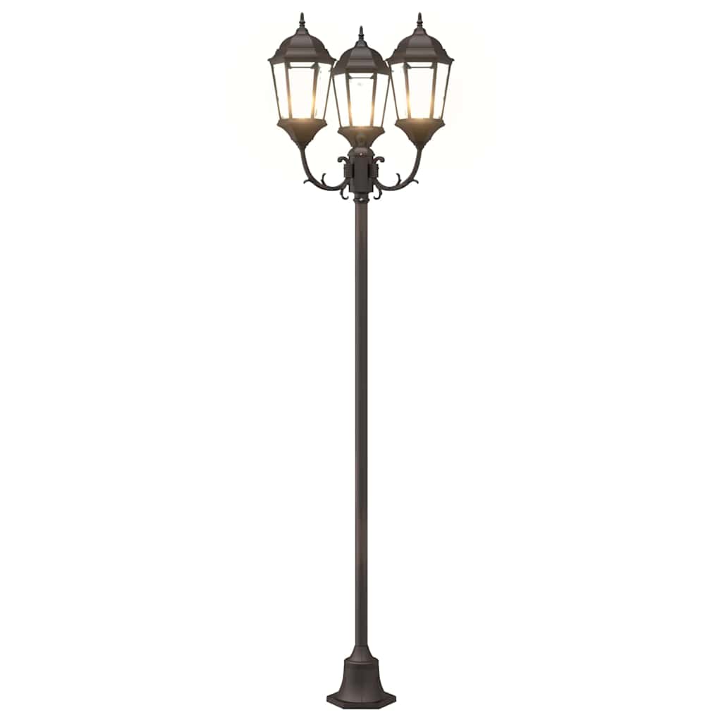 Garten-Licht Bronze 57 x 49 x 241 cm Aluminium und Glas