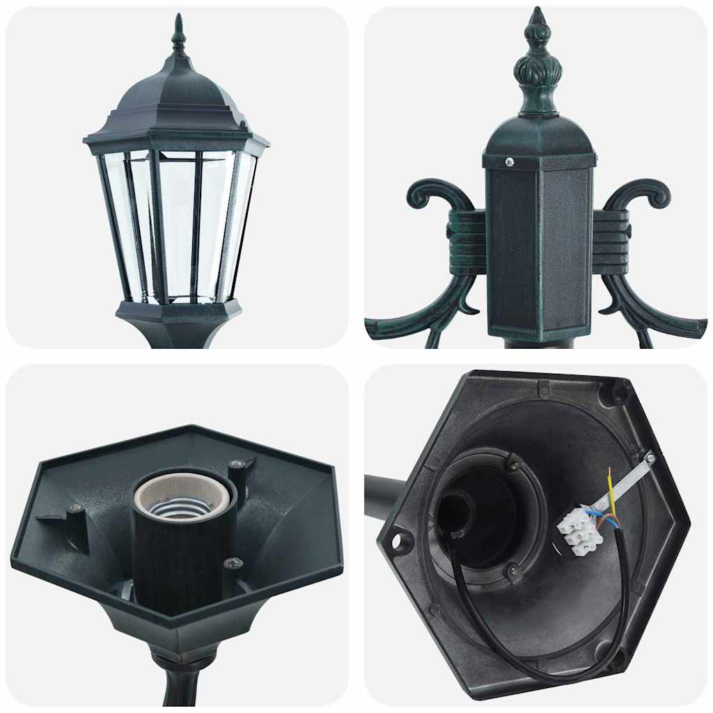 Garten-Licht Vintage gebürstetes Grün 68 x 20 x 235 cm