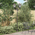 Garten-Licht Bronze 68 x 20 x 235 cm Aluminium und Glas
