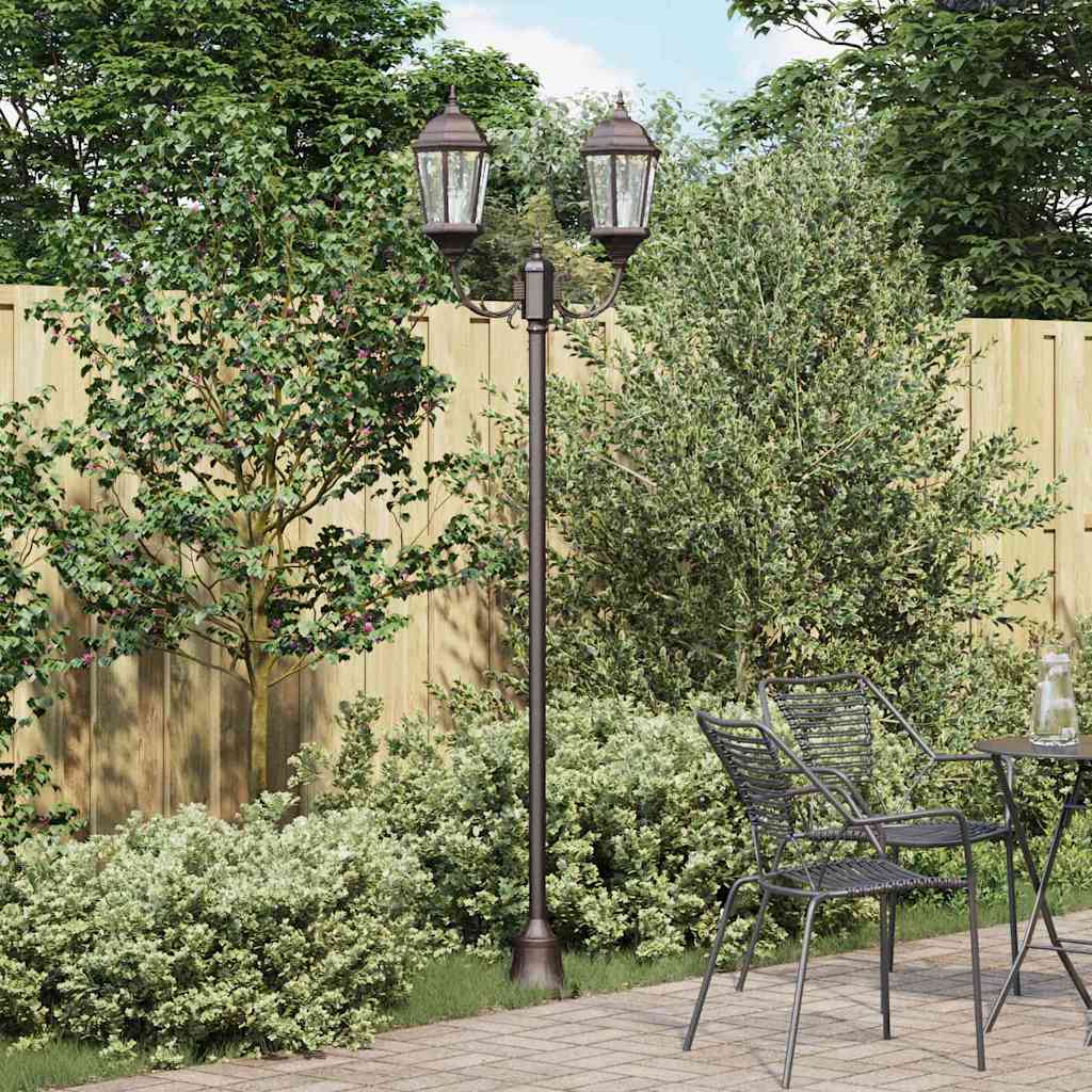 Garten-Licht Bronze 68 x 20 x 235 cm Aluminium und Glas