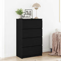 Sideboard Schwarz Eichen-Optik 60x35x98,5 cm Holzwerkstoff