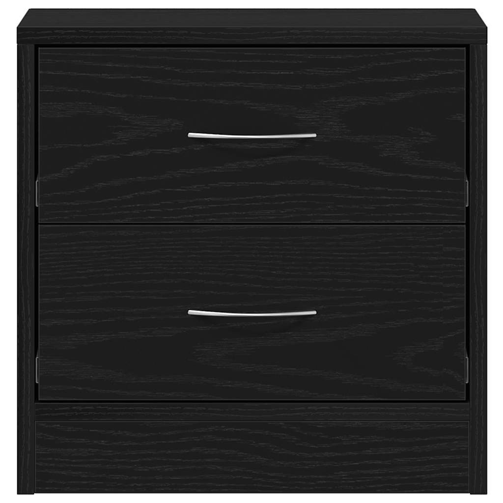 Nachttische 2Stk. Schwarz Eichen-Optik 40x30x40cm Holzwerkstoff