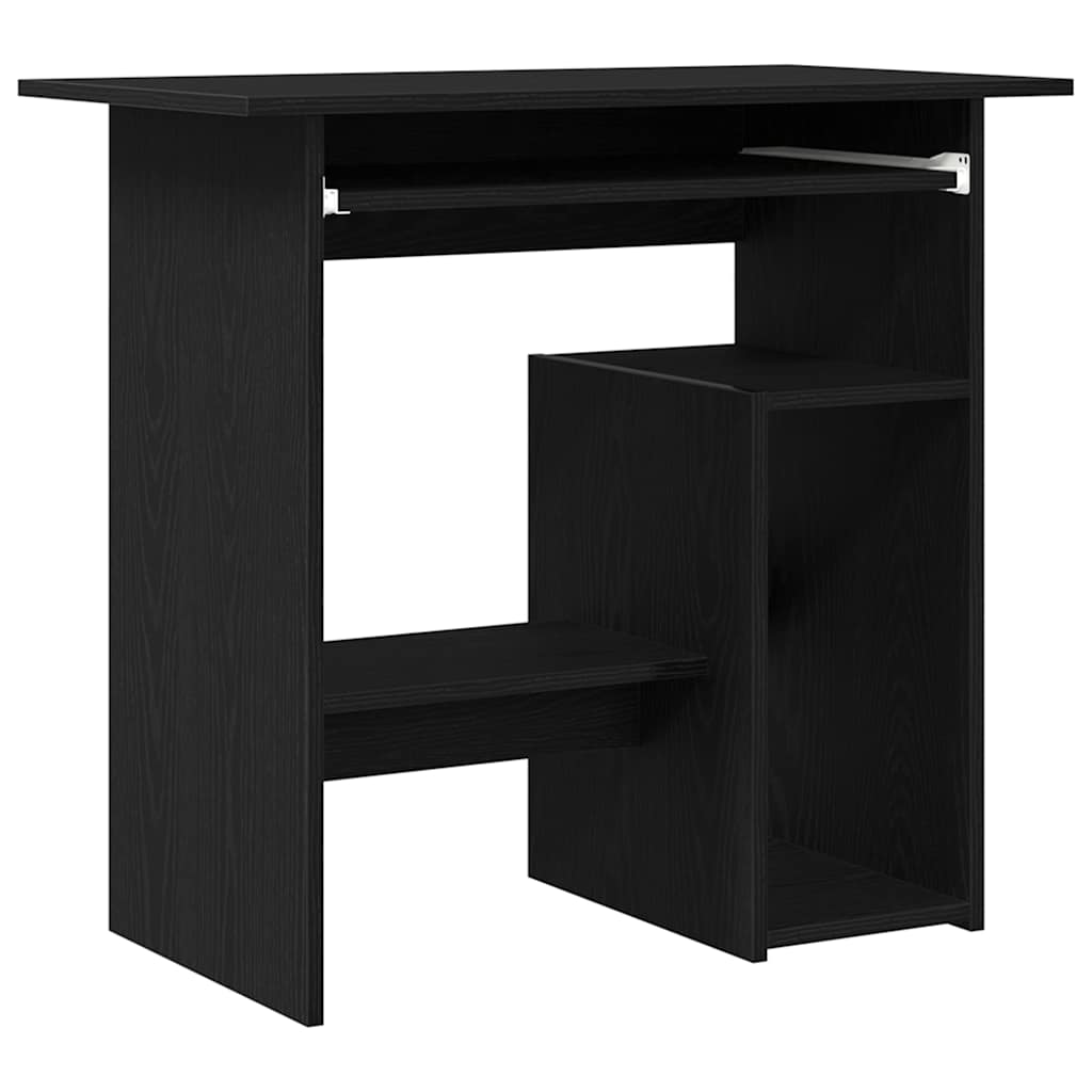 Schreibtisch Schwarz Eichen-Optik 80x45x74 cm Holzwerkstoff