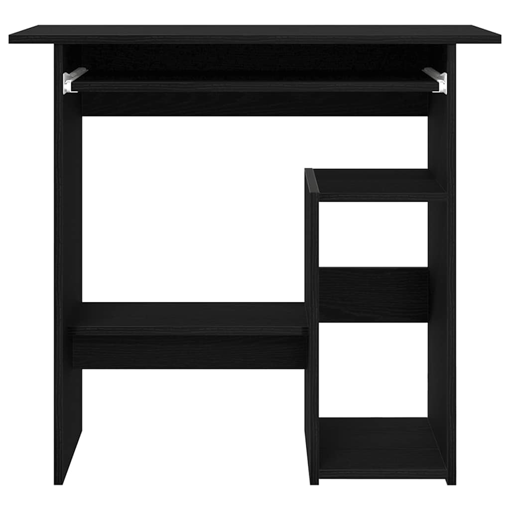 Schreibtisch Schwarz Eichen-Optik 80x45x74 cm Holzwerkstoff