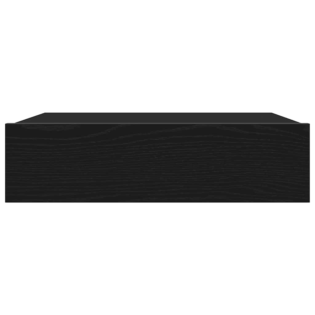 TV-Schrank mit LED-Leuchten Schwarze Eiche 60 x 35 x 15,5 cm