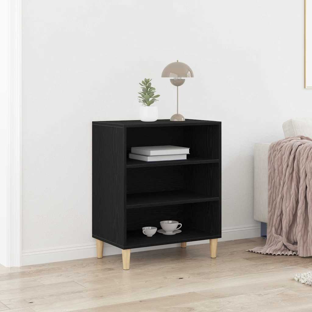 Sideboard Schwarz Eichen-Optik 57 x 35 x 70 cm Holzwerkstoff