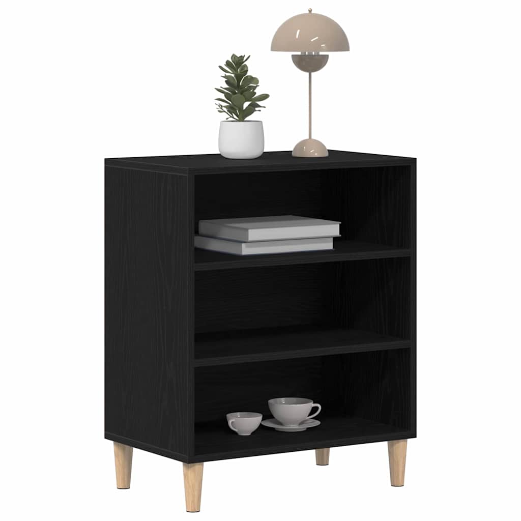 Sideboard Schwarz Eichen-Optik 57 x 35 x 70 cm Holzwerkstoff